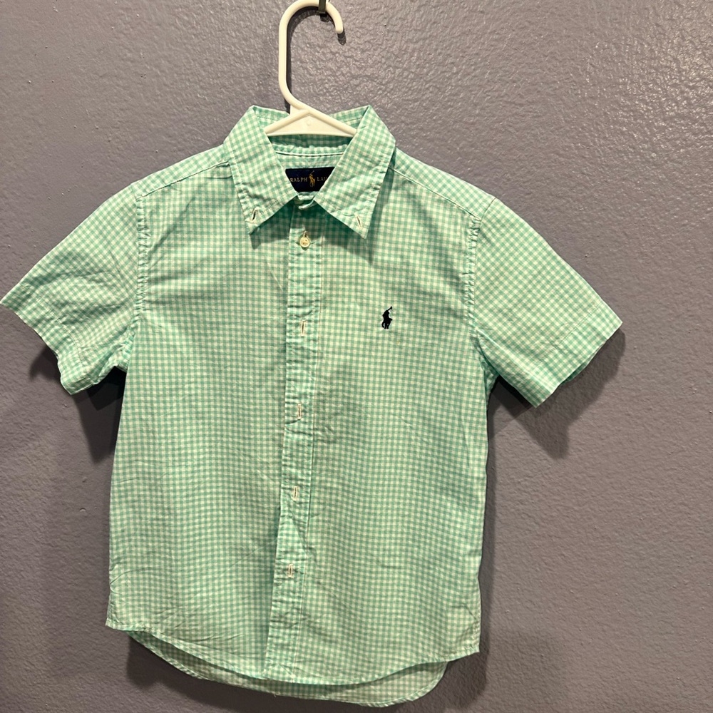New Boys Ralph Lauren Button Shirt with tags. Size 7